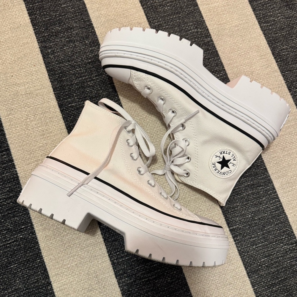 Women’s Converse Chuck Taylor All Star High Top Lugged Heel Platform Shoe White